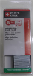 Porter Cable PBN18125-1 Porter Cable 18 GA. X 1-1/4" Galvanized Brad Nails Quanity of 1000 PBN18125-1